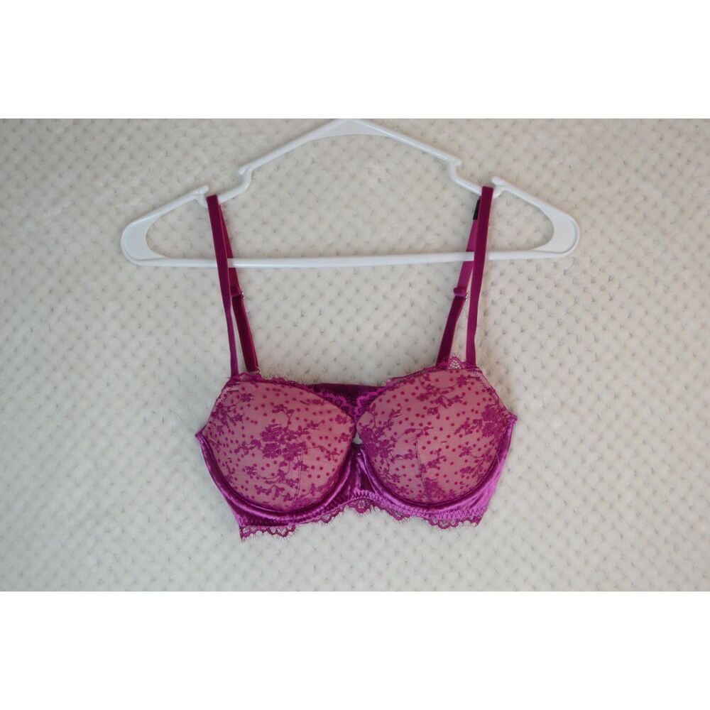 Victoria's Secret Women's 32D Pink Dream Angels Lined Demi Underwire Bra